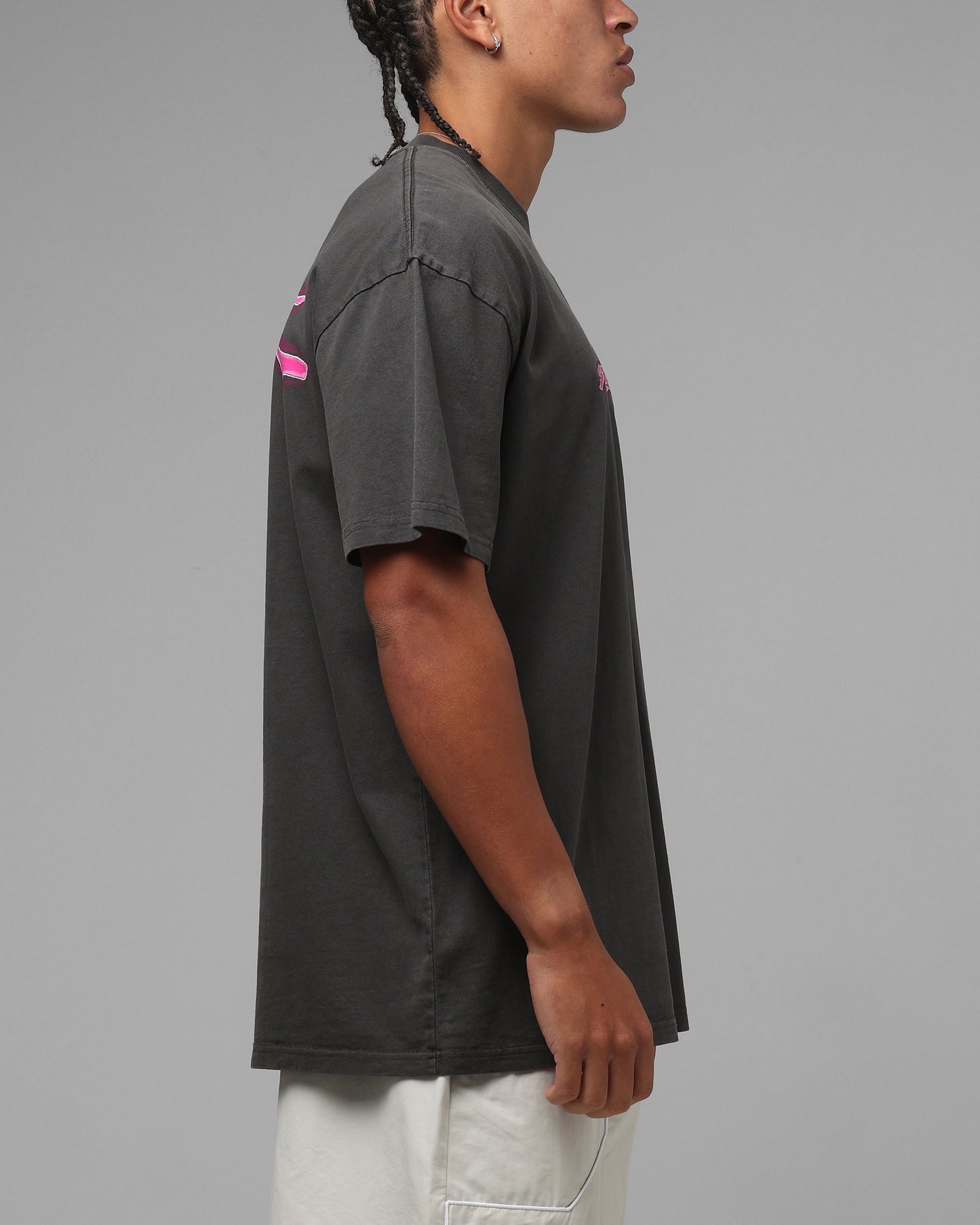 Loiter Cyber Logo T-Shirt Vintage Black