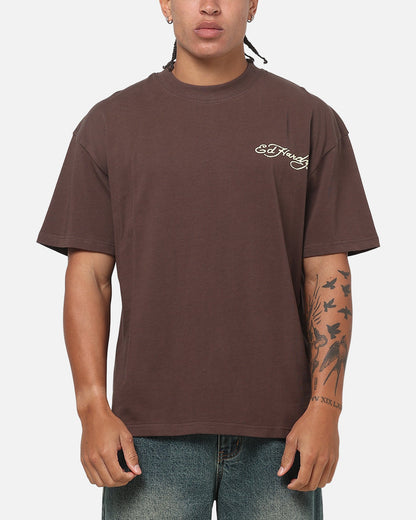 Ed Hardy Phoenix T-Shirt Brown