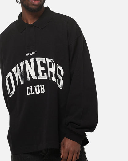 Represent Owners Rugby Top Jet Black