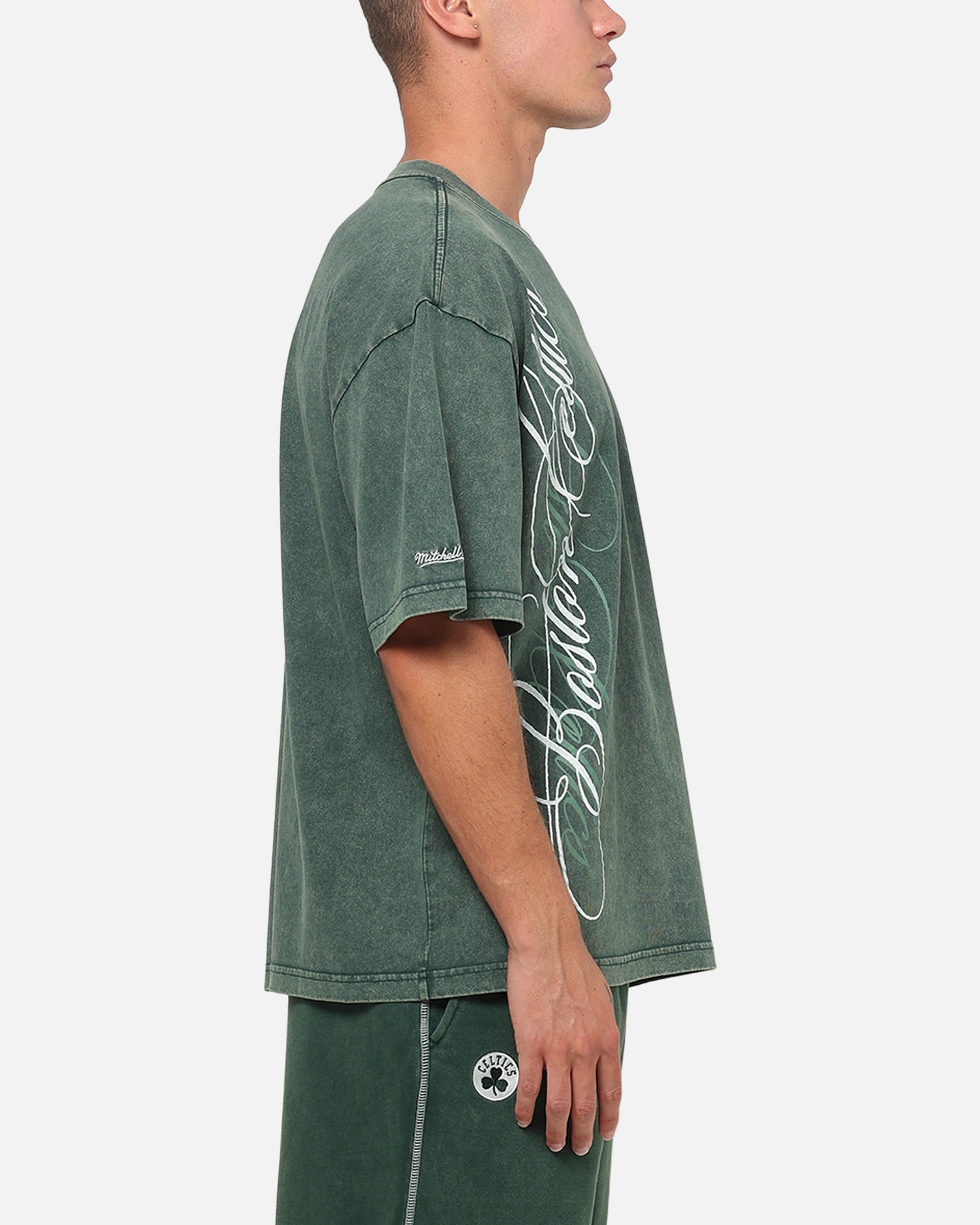Mitchell & Ness Boston Celtics Star Script Boxy T-Shirt Pine Green