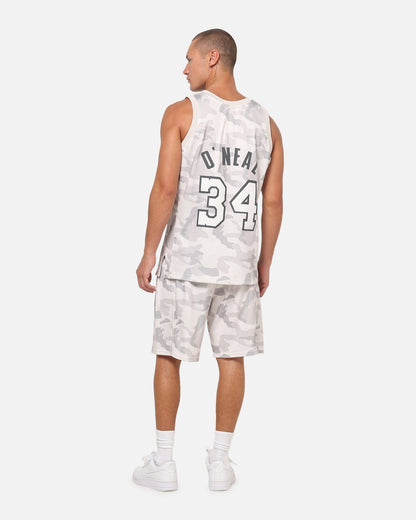 Mitchell & Ness Los Angeles Lakers Shaquille O'Neal #34 Snow Camo Energy Swingman Jersey Vintage White