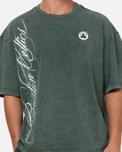 Mitchell & Ness Boston Celtics Star Script Boxy T-Shirt Pine Green