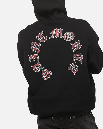 Saint Morta Worldwide Boxy Hoodie Black