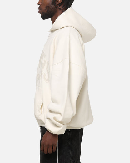 Represent Oweners Zip Through Hoodie Chalk