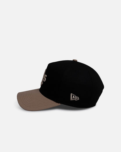 New Era Oakland Athletics 'Black Camel' 9FORTY A-Frame Snapback Black/Camel
