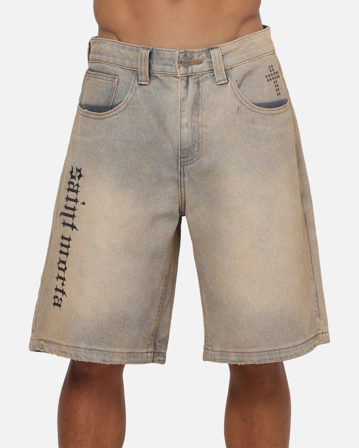 Saint Morta Amplus Sacrament Jorts Dirty Vintage Blue