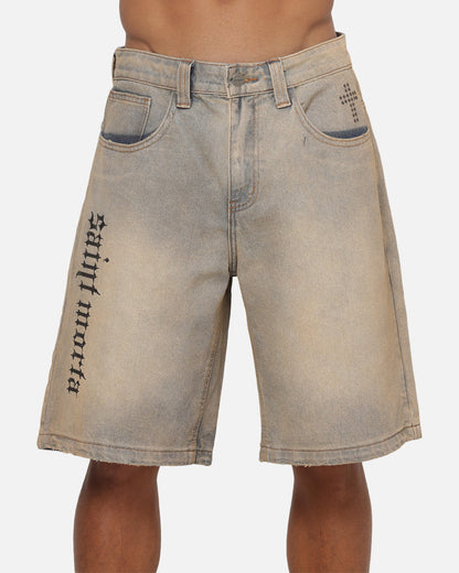 Saint Morta Amplus Sacrament Jorts Dirty Vintage Blue