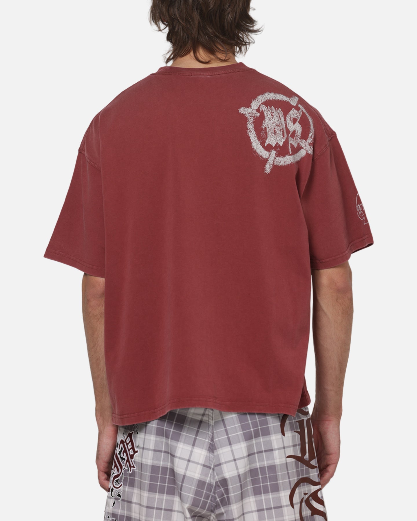 Worship Catharsis Box Crop T-Shirt Port Wine