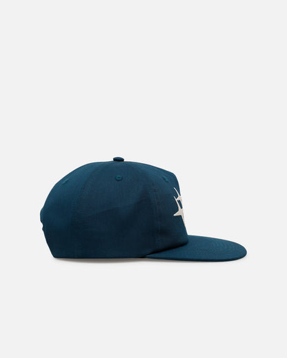 Loiter Hybrid Snapback Cap Petrol Blue