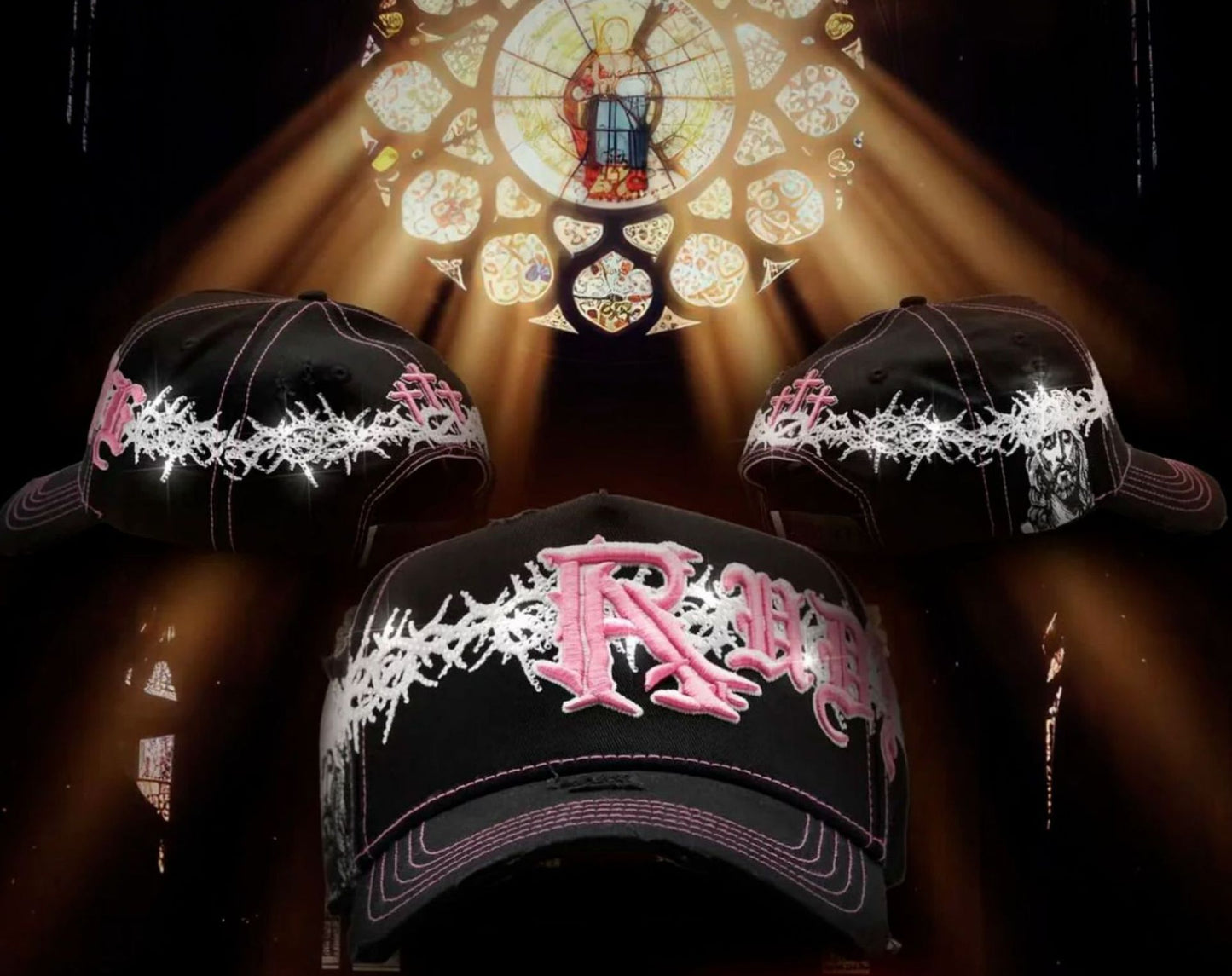 3-CROSSES BASEBALL CAP