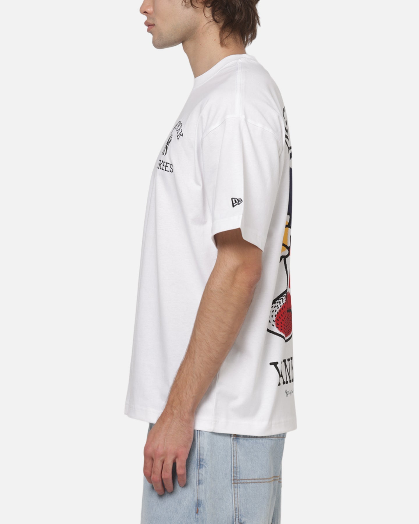New Era New York Yankees MLB Old School T-Shirt White