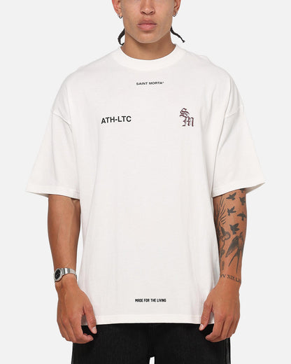 Saint Morta ATHLTC S4 Boxy T-Shirt Off White
