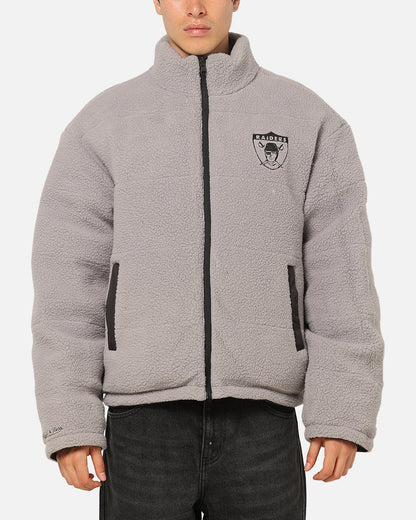Mitchell & Ness Las Vegas Raiders Reversible Puffer Jacket Black