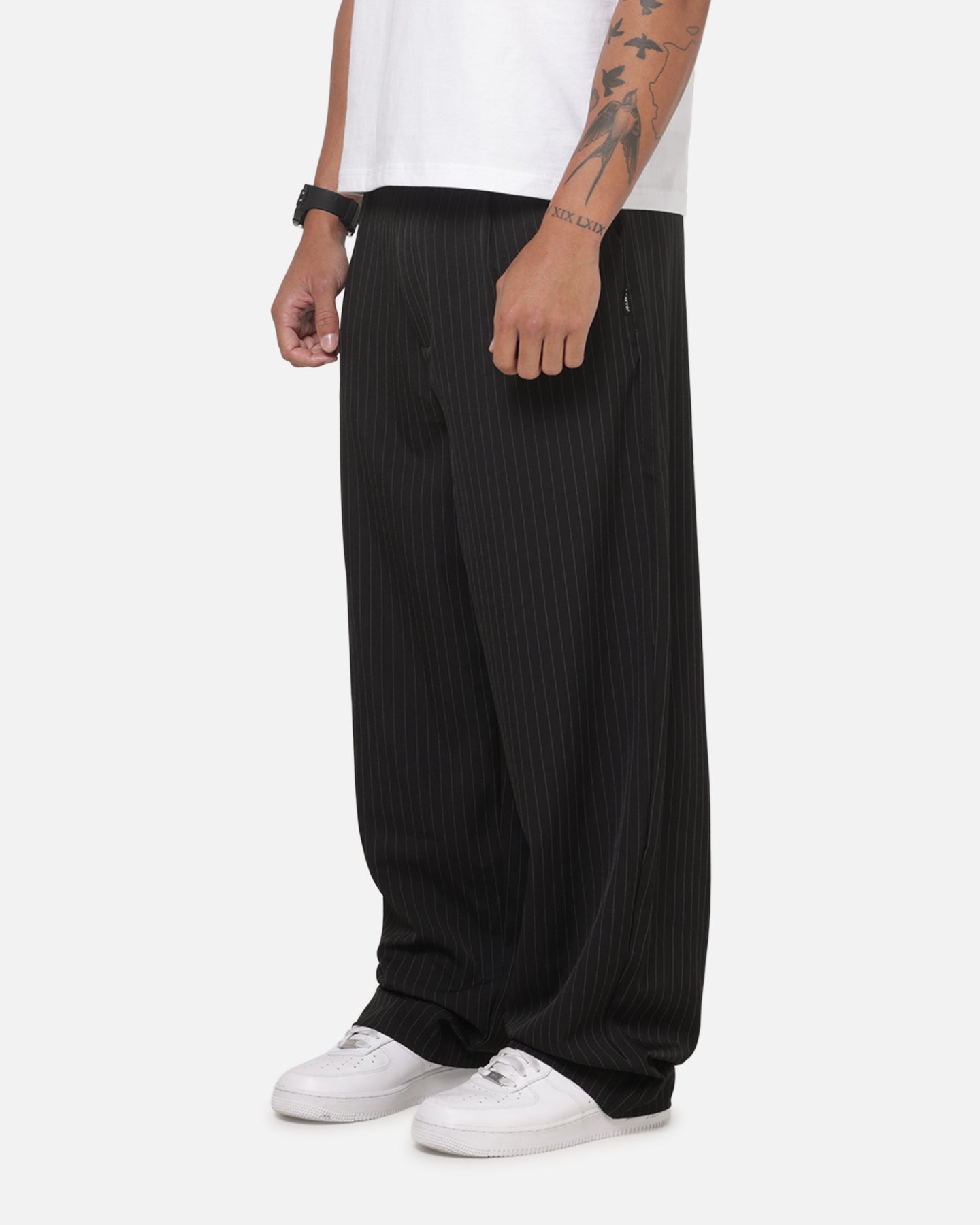 Carre Heritage Pleated Pants Pinstripe