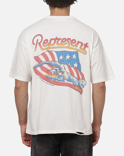 Represent Beach Boys Americas Band T-Shirt Flat White