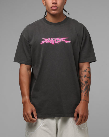 Loiter Cyber Logo T-Shirt Vintage Black