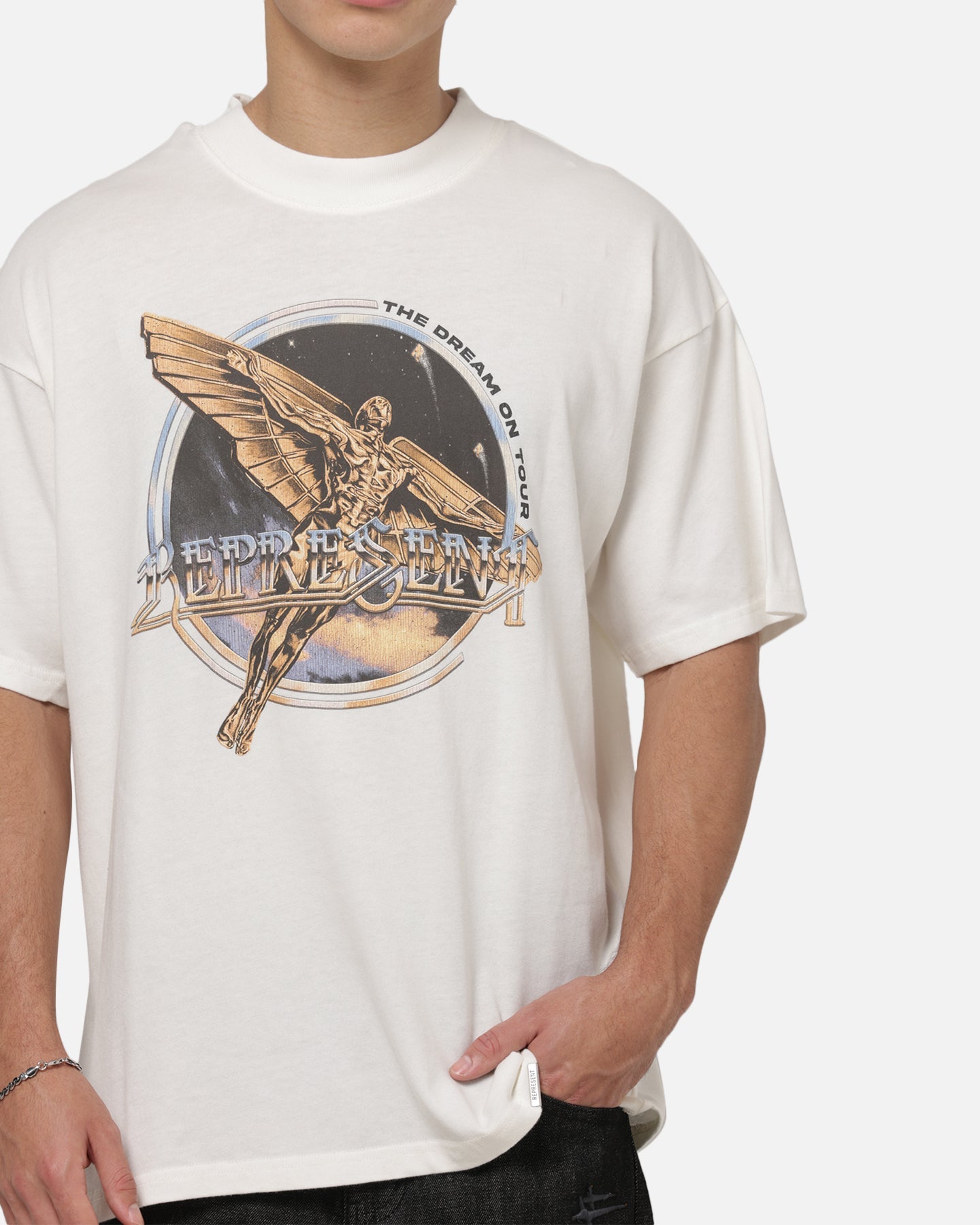 Represent Golden Tour T-Shirt Flat White