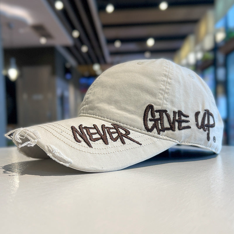 Never Give Up Baseball Cap