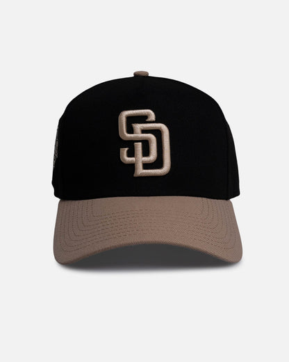 New Era San Diego Padres 'Black Camel' 9FORTY A-Frame Snapback Black/Camel