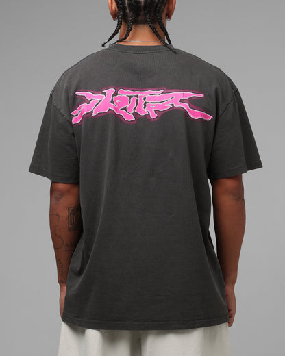 Loiter Cyber Logo T-Shirt Vintage Black