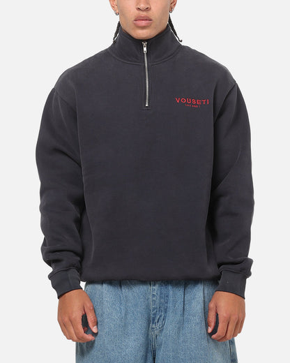 Vouseti The OG Quarter Zip Crewneck Navy