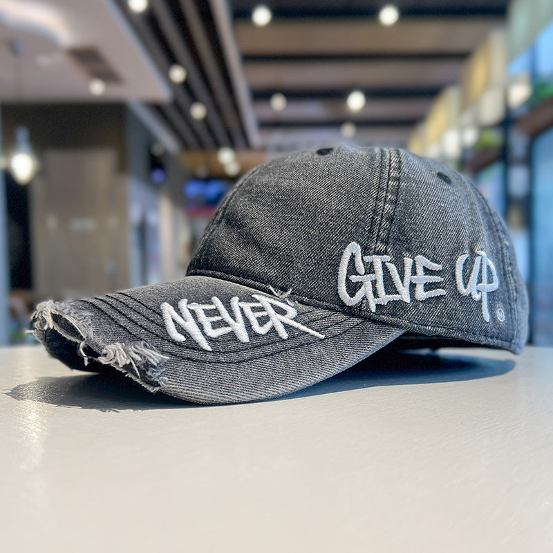 Never Give Up Baseball Cap