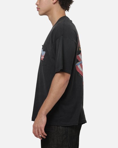 Represent Beach Boys Americas Band T-Shirt Stained Black