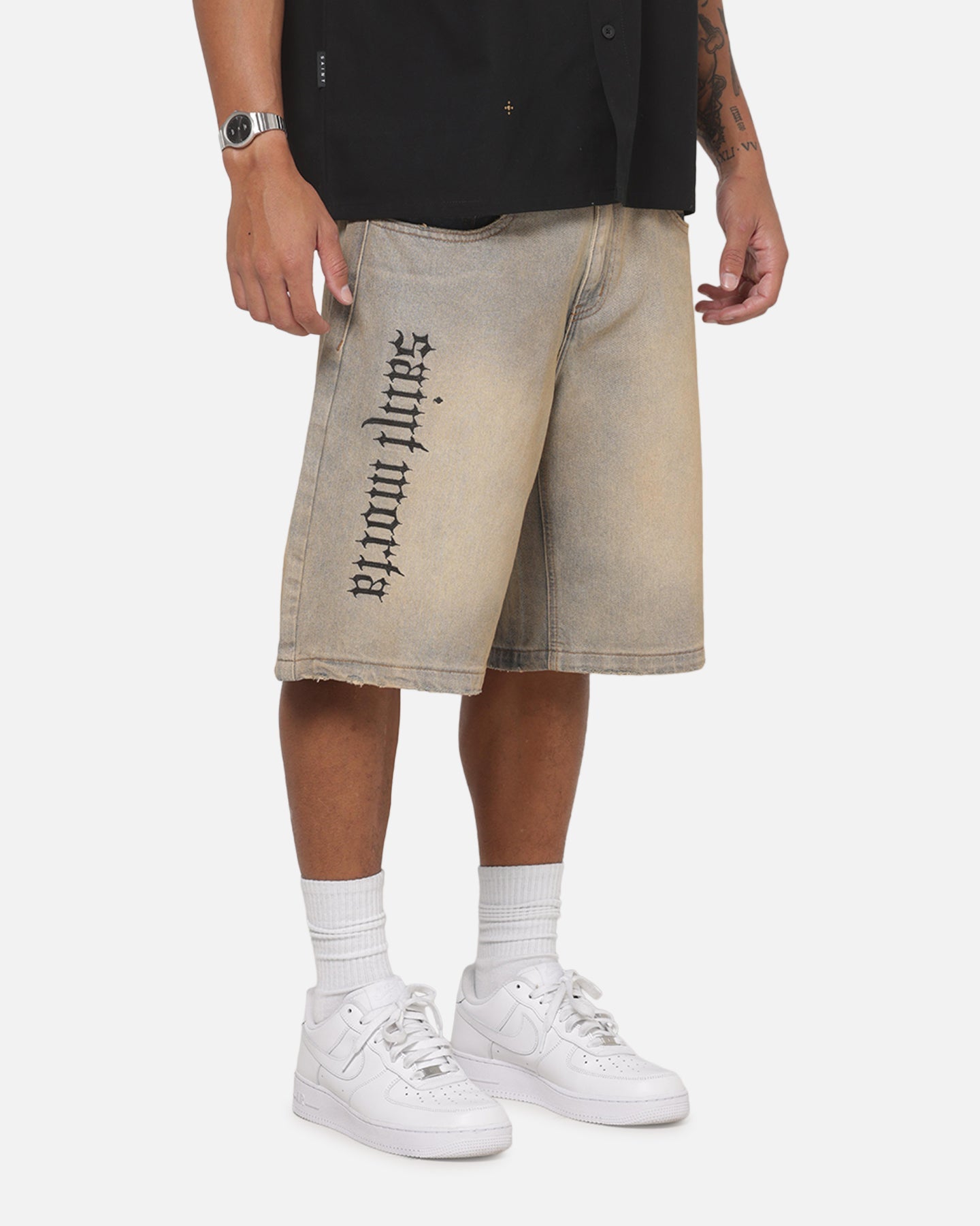 Saint Morta Amplus Sacrament Jorts Dirty Vintage Blue