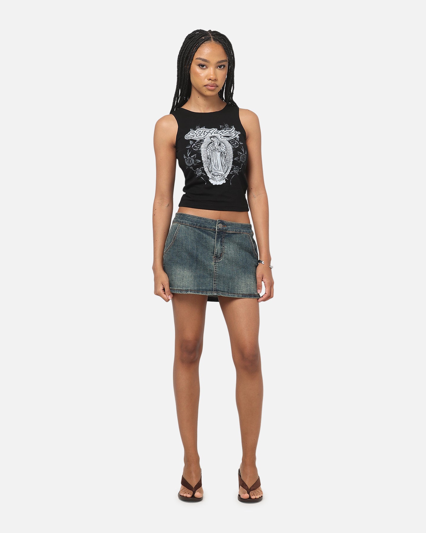 Ed Hardy Women's Holy Tank Black