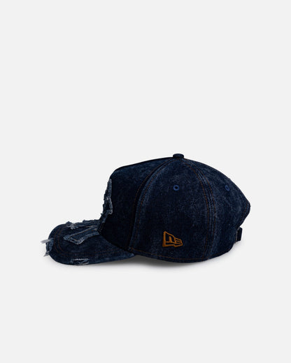 New Era New York Yankees 'Denim Over' 9FORTY A-Frame Strapback Dark Denim