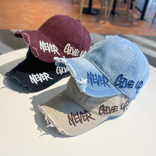 Never Give Up Baseball Cap