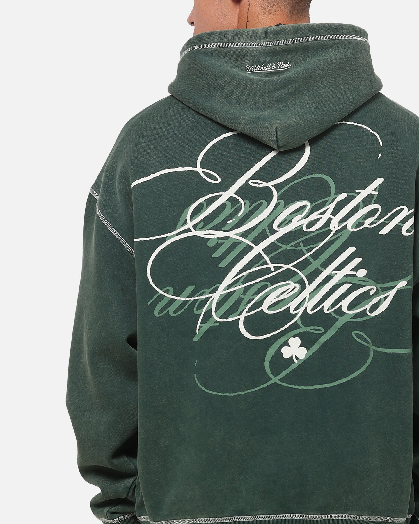Mitchell & Ness Boston Celtics Star Script Hoodie Pine Green