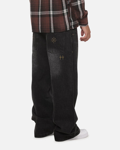 Saint Morta Amplus Pyre Jeans Black Shadow