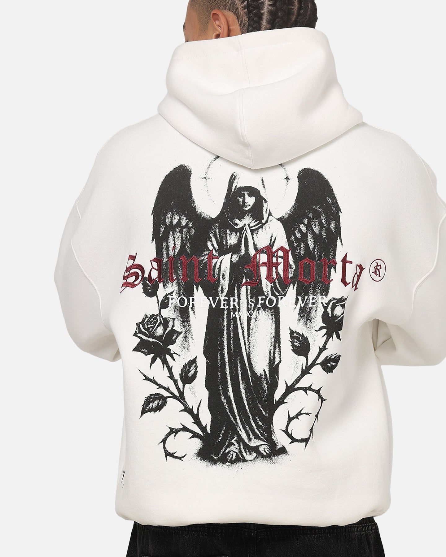 Saint Morta Forever Ever Hoodie Off White