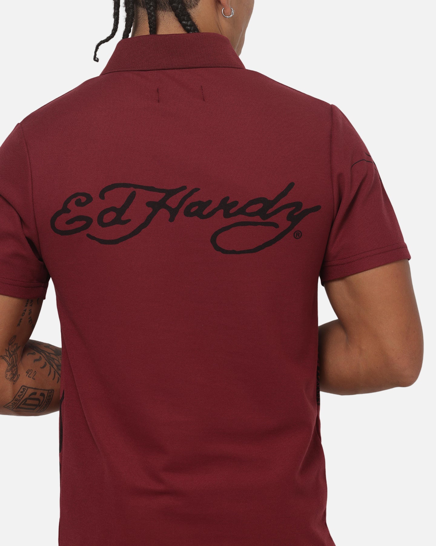 Ed Hardy Euro Polo Shirt Plum