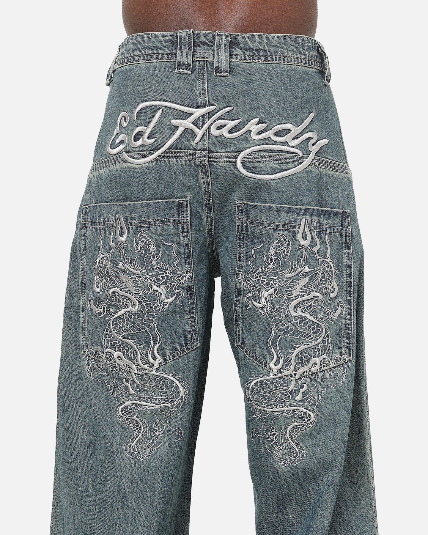 Ed Hardy Ghost Tattoo Button Up Shirt Plum