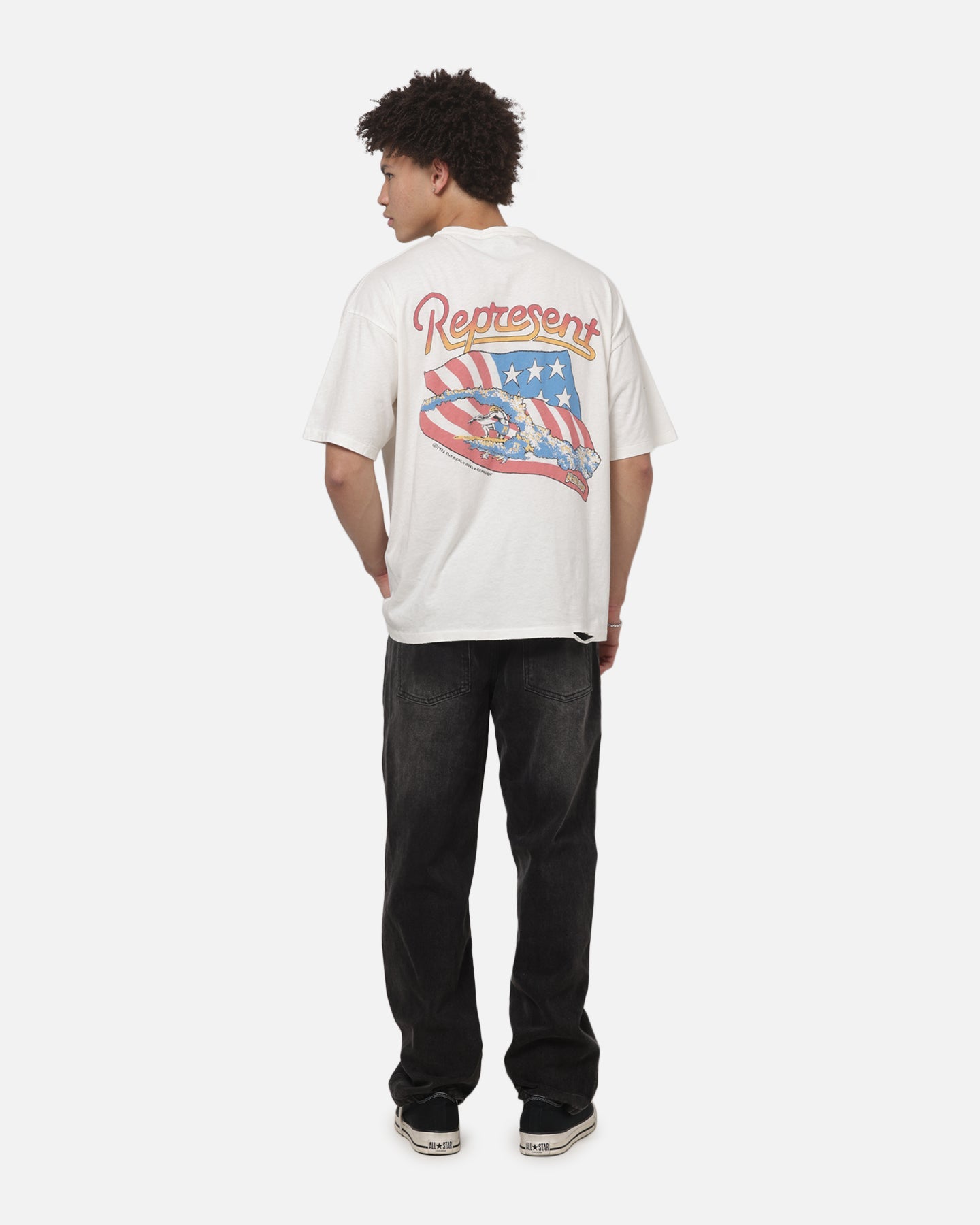 Represent Beach Boys Americas Band T-Shirt Flat White