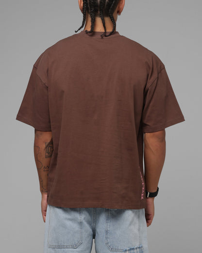 Loiter Hybrid Premium T-Shirt Brown