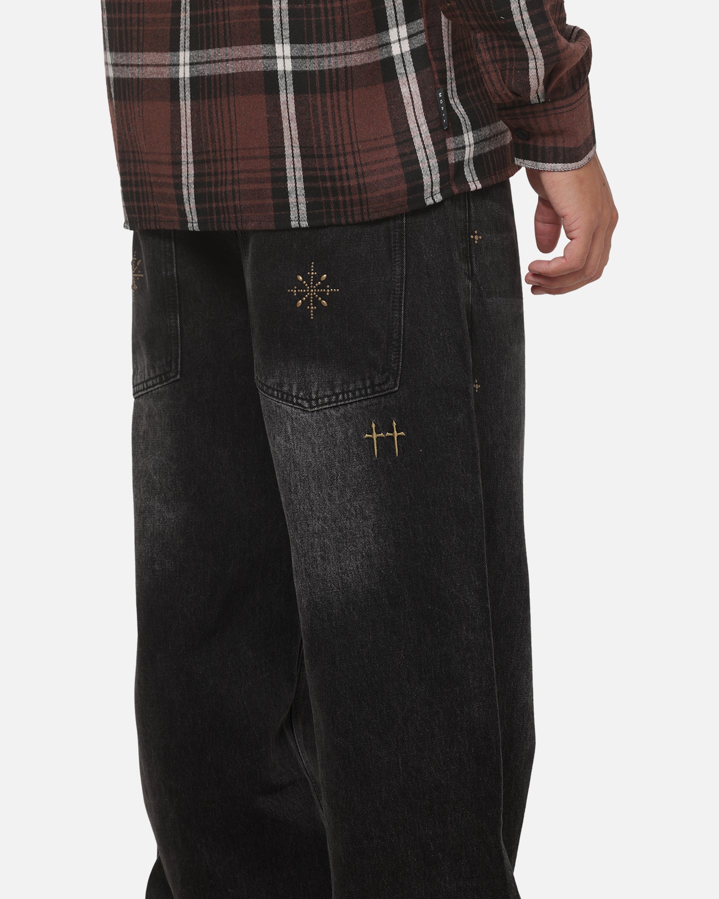 Saint Morta Amplus Pyre Jeans Black Shadow