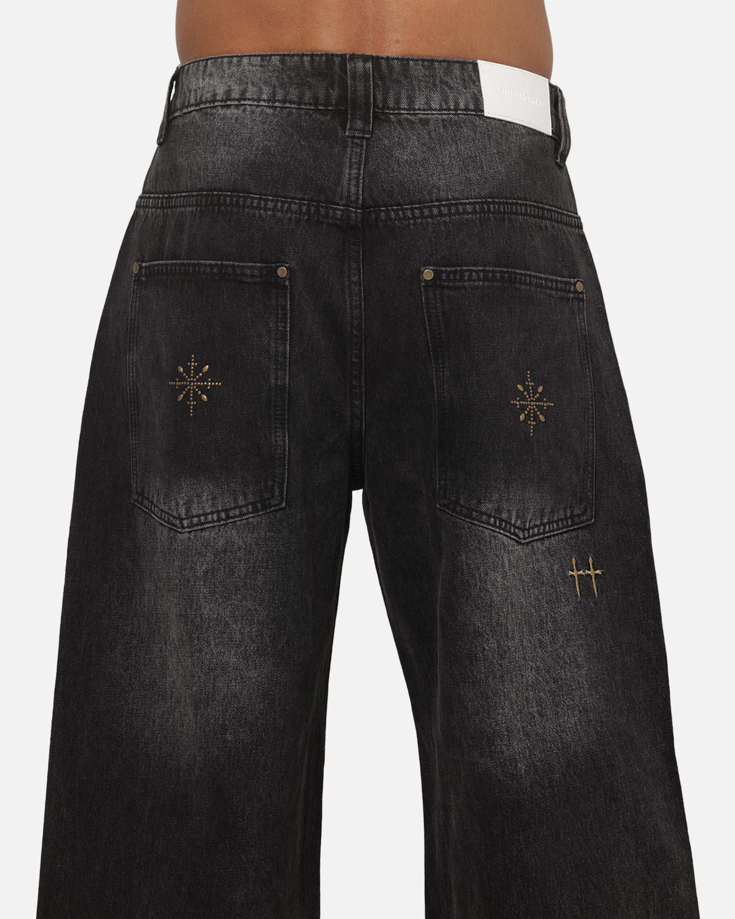 Saint Morta Amplus Pyre Jeans Black Shadow