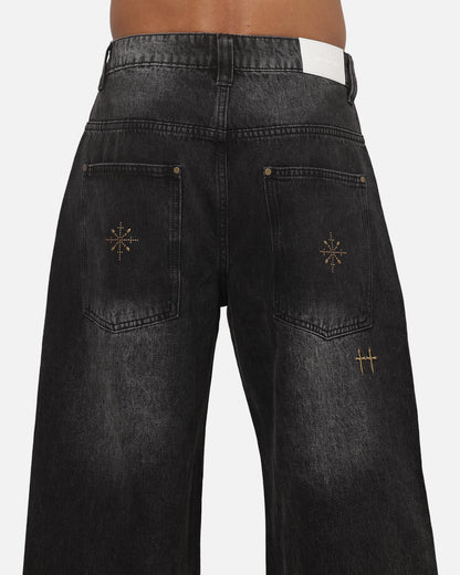 Saint Morta Amplus Pyre Jeans Black Shadow