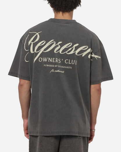 Represent Owners Club Script T-Shirt Vintage Grey