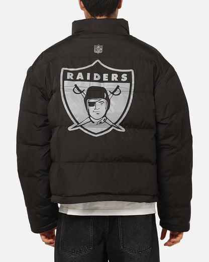 Mitchell & Ness Las Vegas Raiders Reversible Puffer Jacket Black