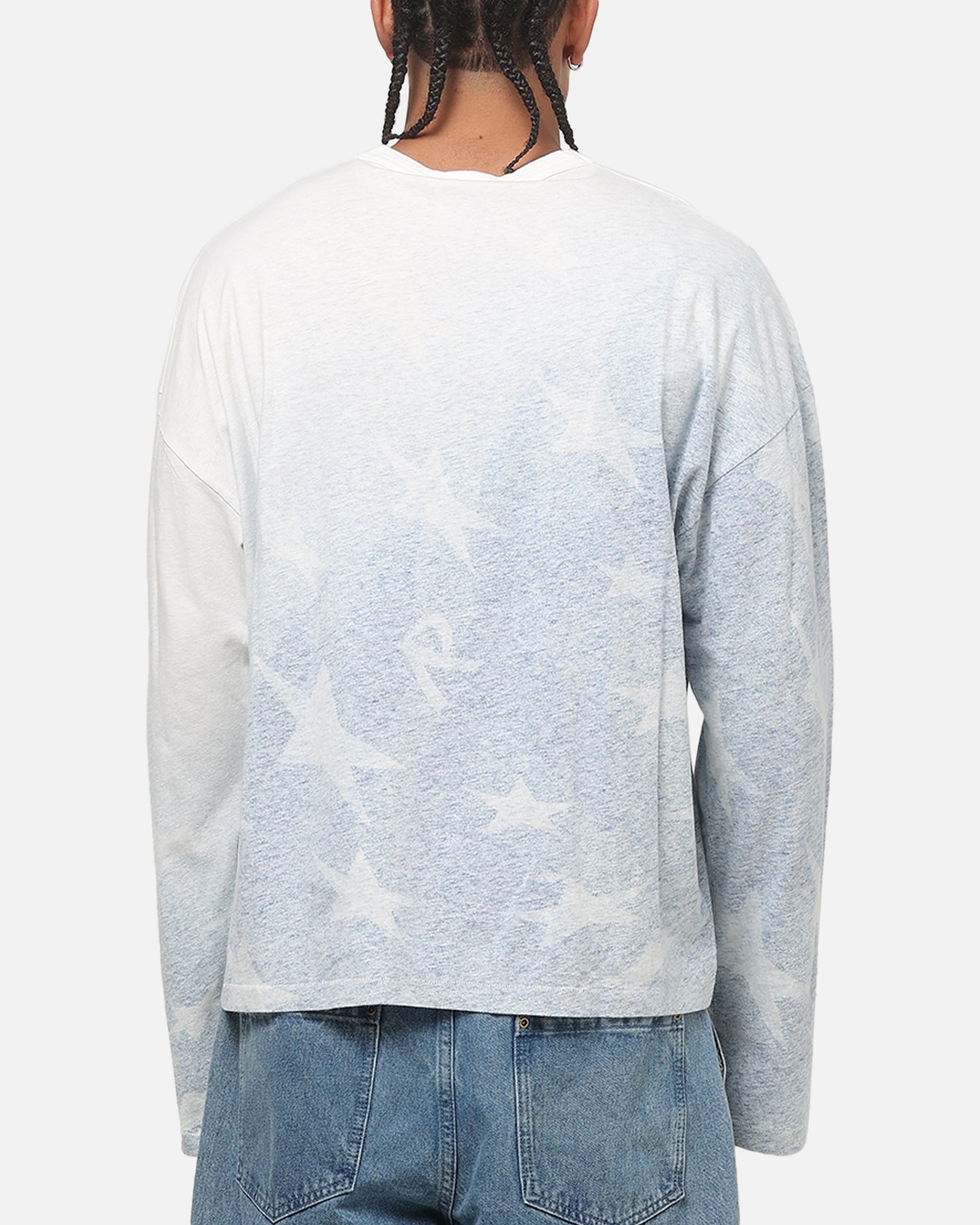 Represent USA Football Long Sleeve T-Shirt Washed Blue
