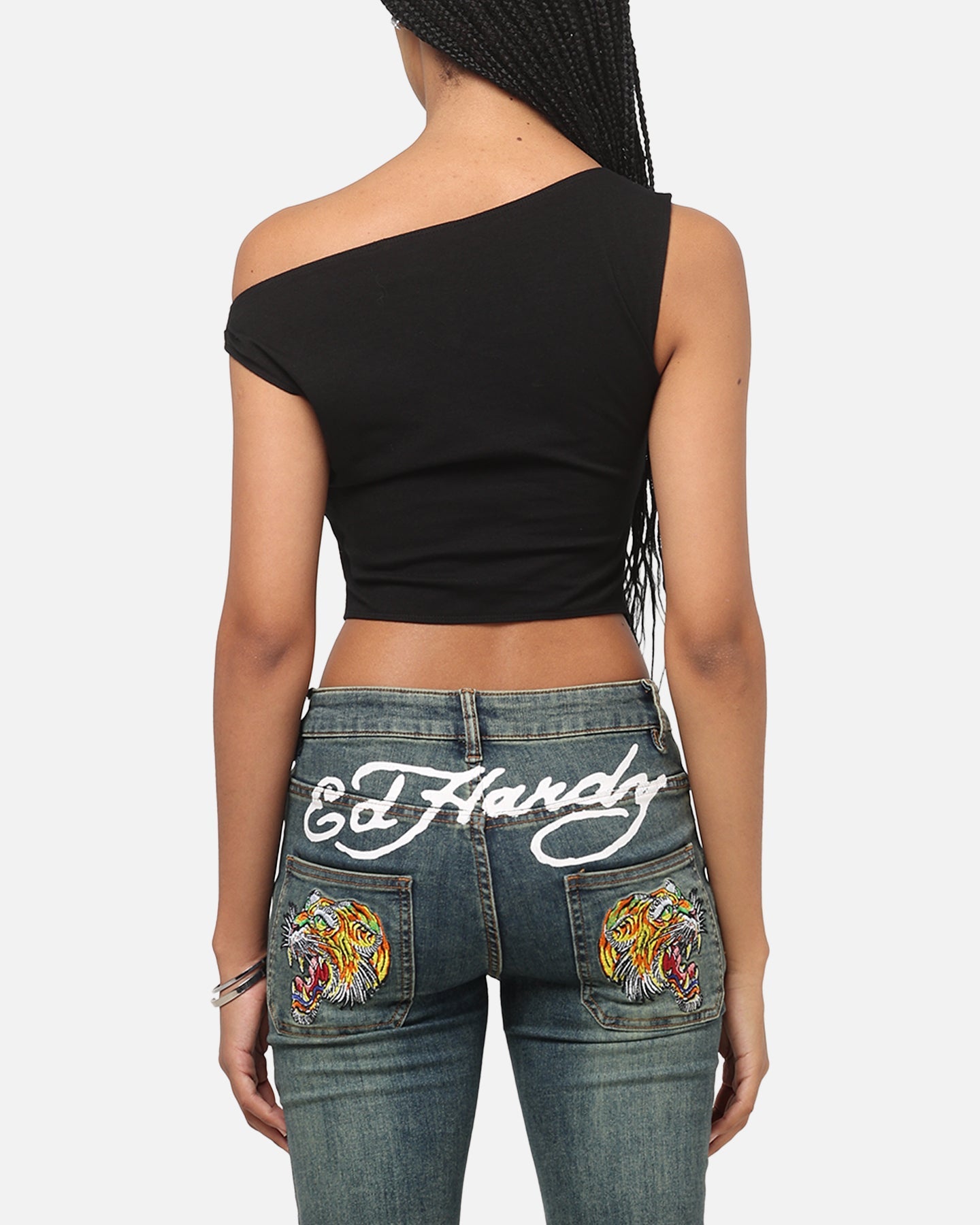 Ed Hardy Women's Hooked Aline T-Shirt Black