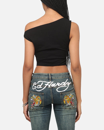Ed Hardy Women's Hooked Aline T-Shirt Black