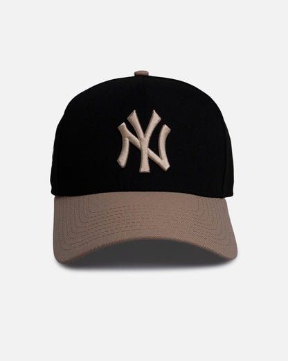 New Era New York Yankees 'Black Camel' 9FORTY A-Frame Snapback Black/Camel