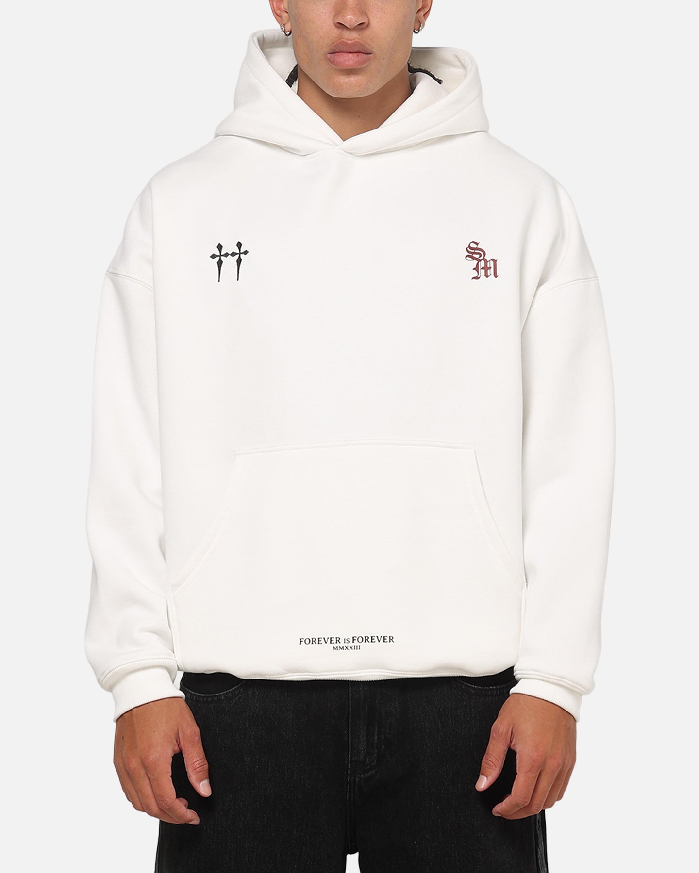 Saint Morta Forever Ever Hoodie Off White