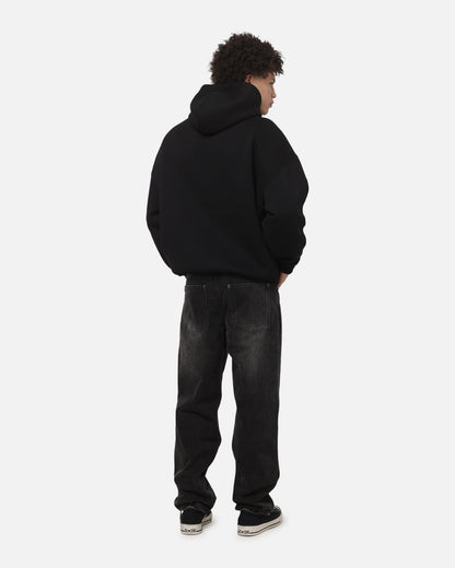 Carre Illusion Hoodie Solid Black
