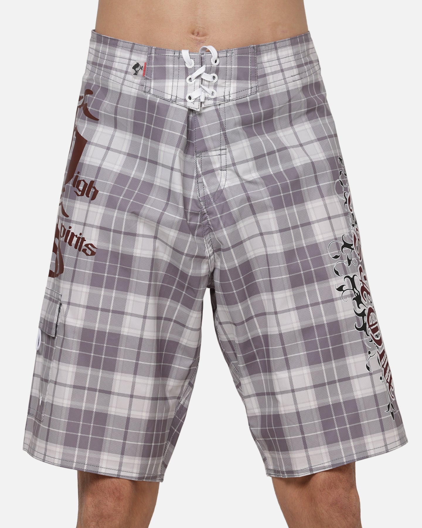 Worship Catharsis Long Boardshorts Light Grey